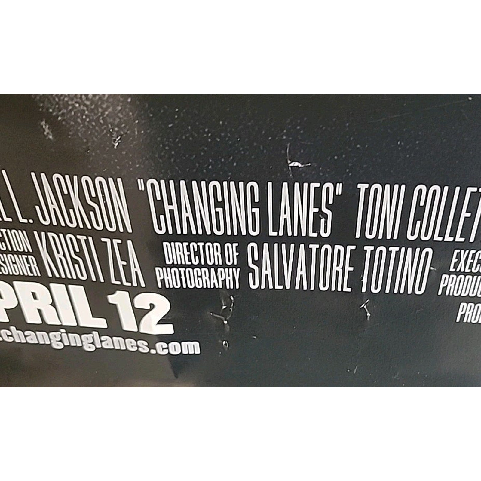 Changing Lanes 27x40 Original Double Sided One Sheet Movie Poster