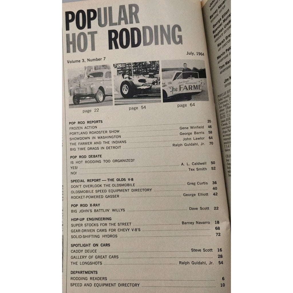Popular Hot Rodding Magazine July 1964