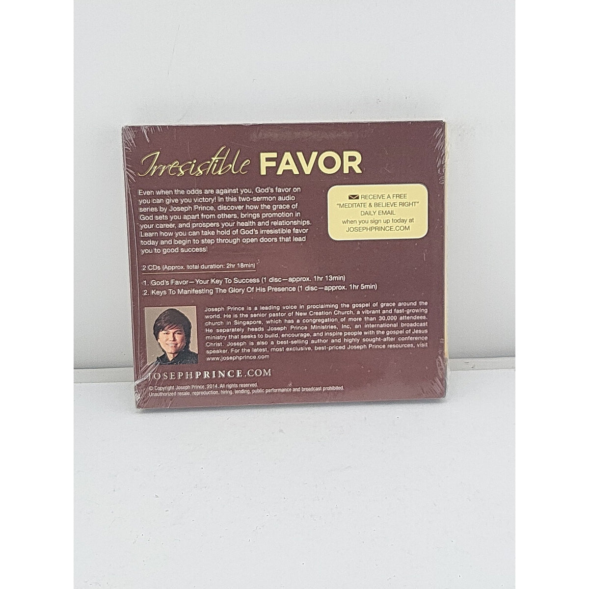 Joseph Prince – Irresistible Favor CD 2013 Christian Spoken Word Teaching *New*