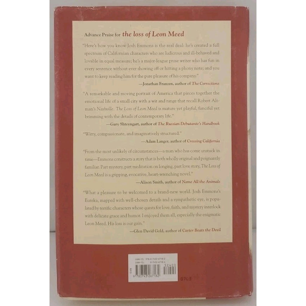 Loss of Leon Meed by Josh Emmons (2005, Hardcover)