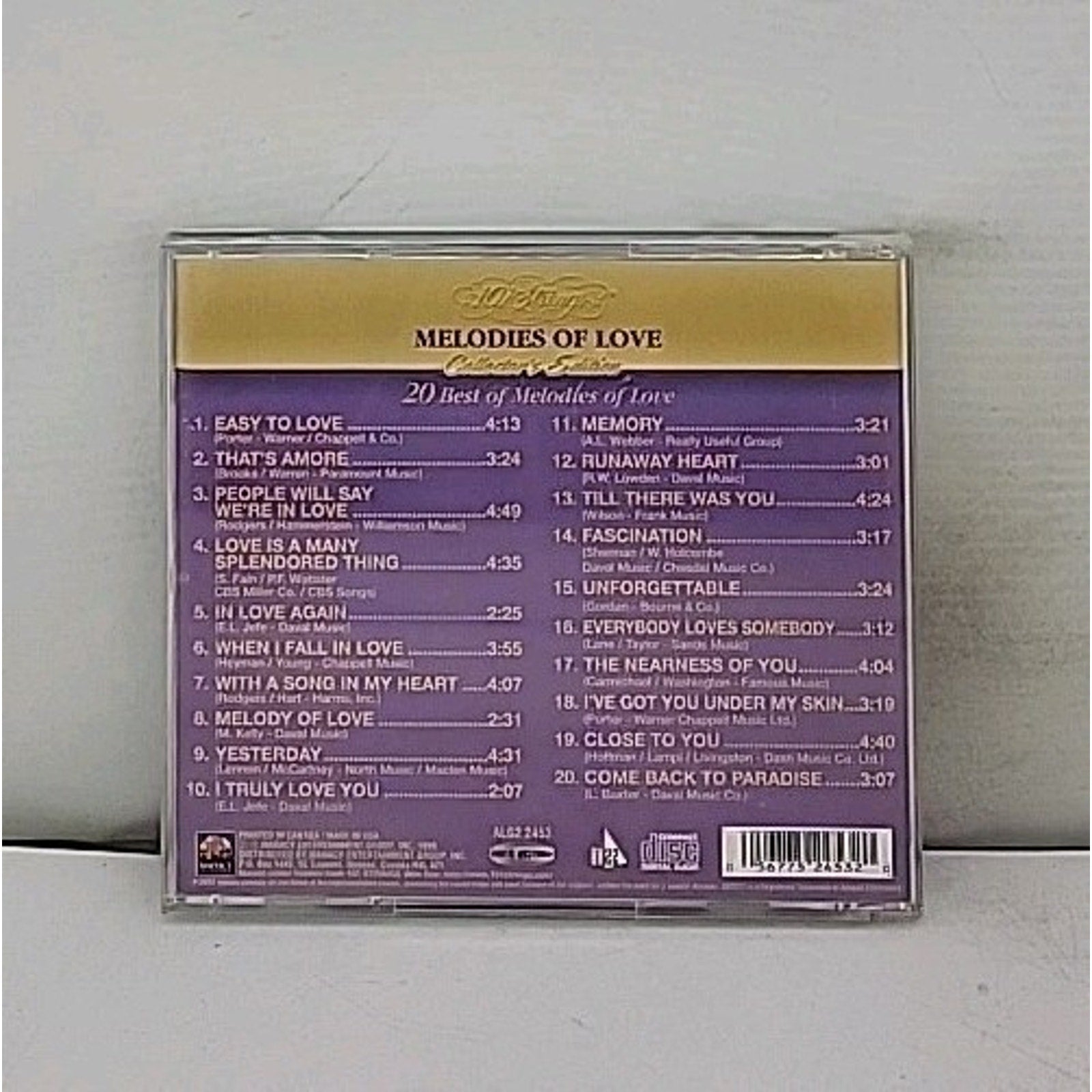 Melodies of Love by 101 Strings (CD, 1999)