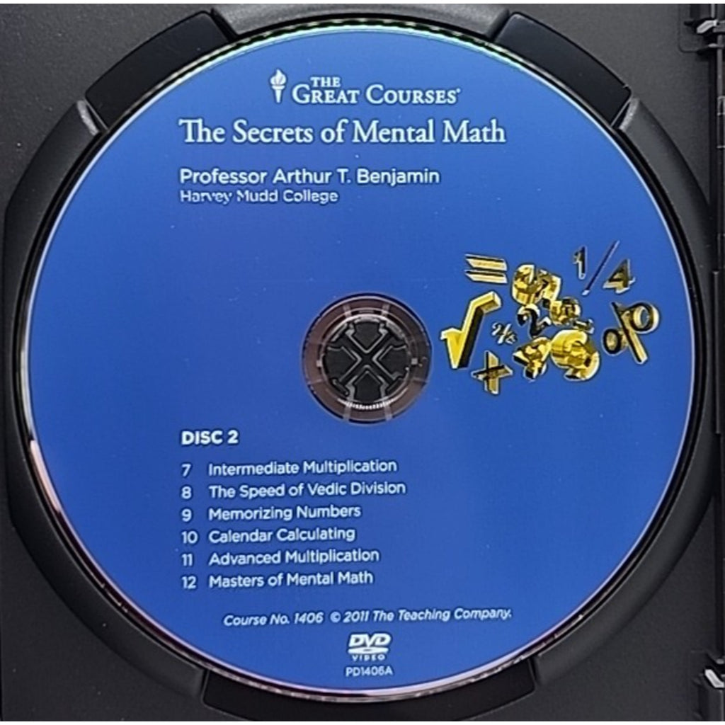 Secrets of Mental Math by Arthur T. Benjamin (DVD)