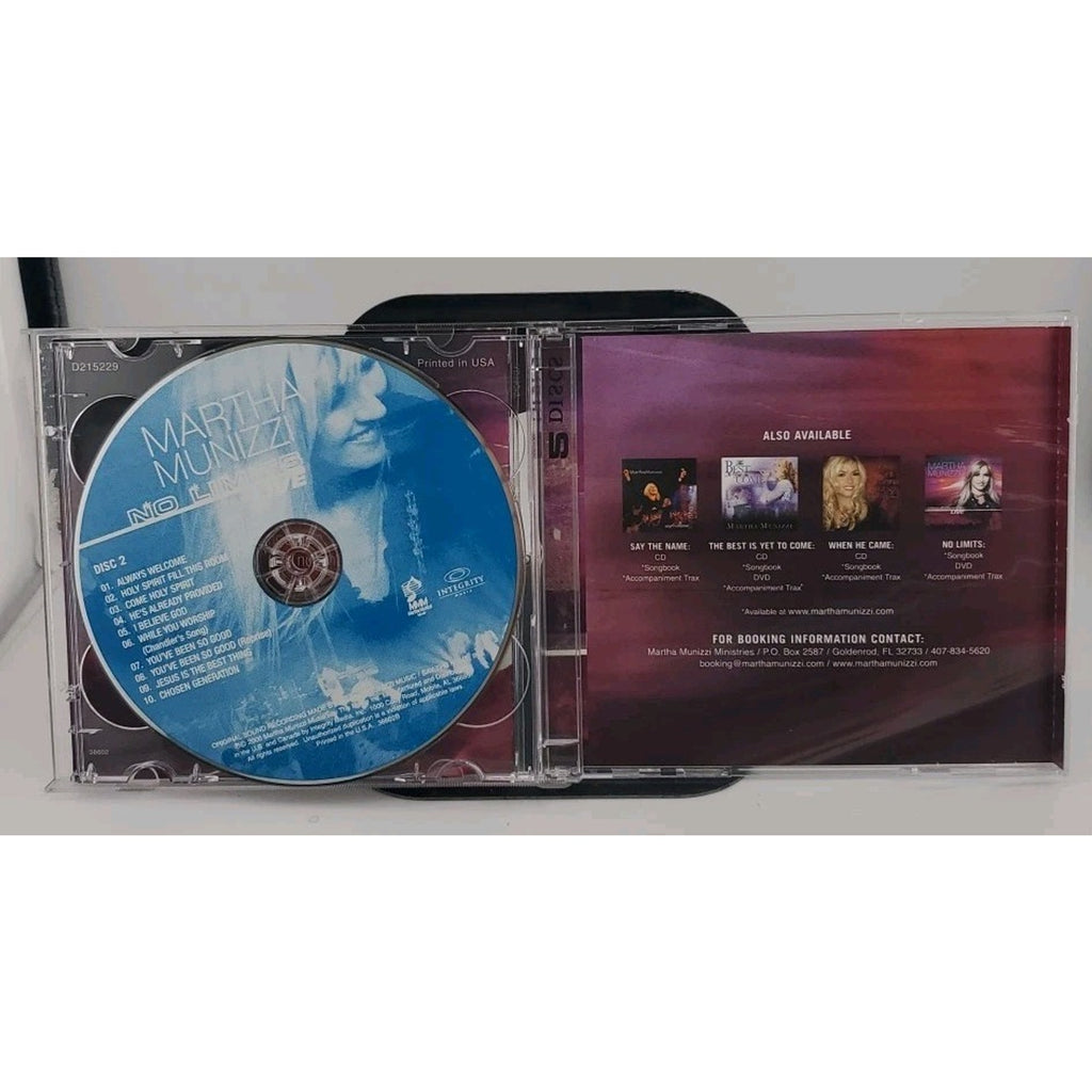 No Limits: Live by Martha Munizzi (Gospel) (CD, Mar-2006, 2 Discs, Sony Music...