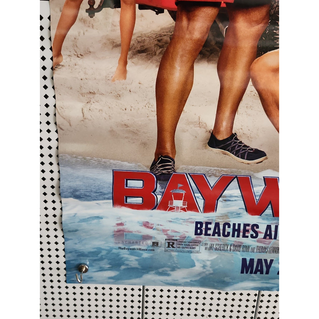 Baywatch - Movie Poster with Dwayne Johnson and Zac Efron