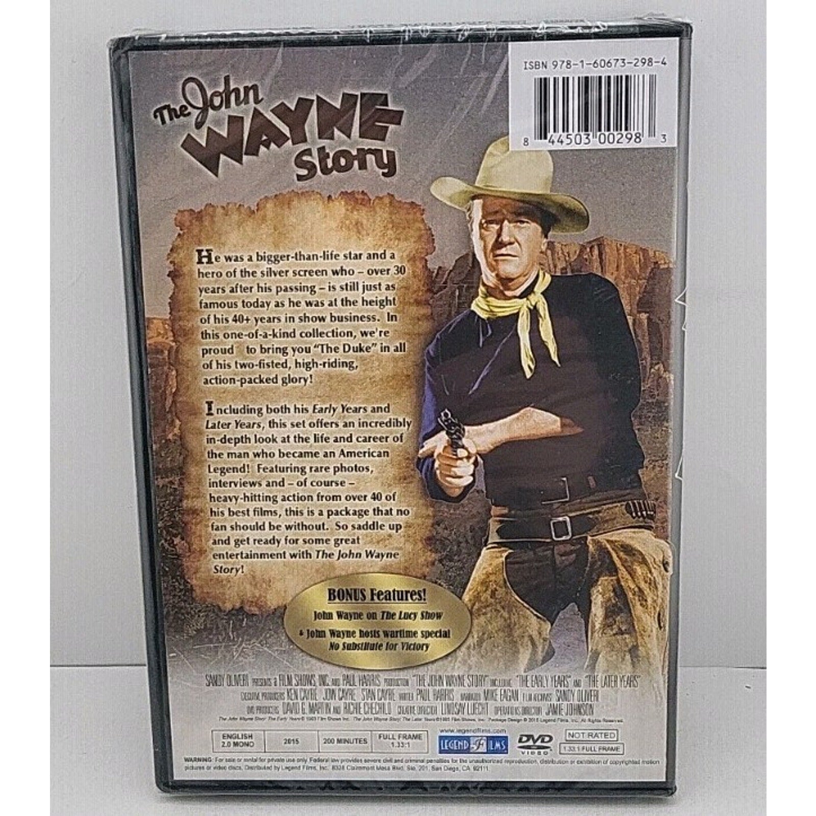 The John Wayne Story Double Feature Collection (DVD, 2015) *Brand New*