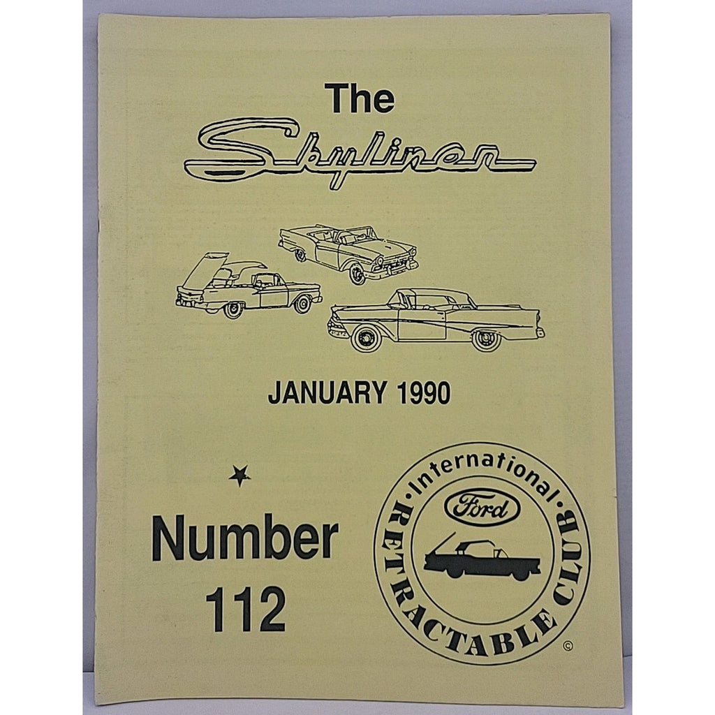 The Skyliner - International Retractable Club - January 1990 Number 112