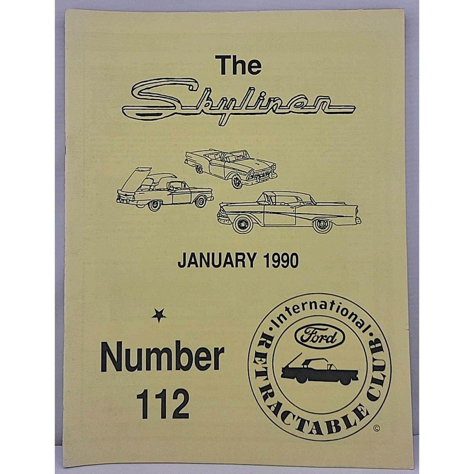 The Skyliner - International Retractable Club - January 1990 Number 112