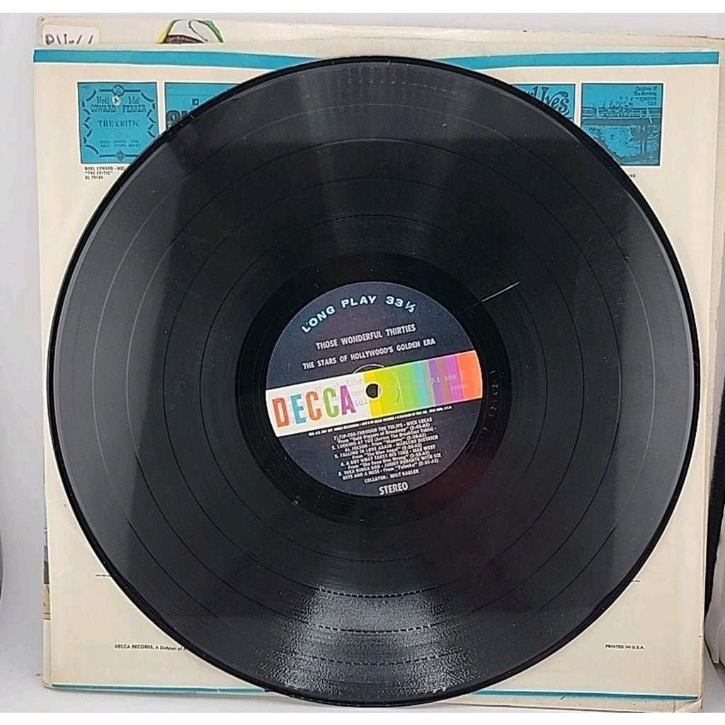 Those Wonderful Thirties The Stars of Hollywood's Golden Era (2 Record Albums)