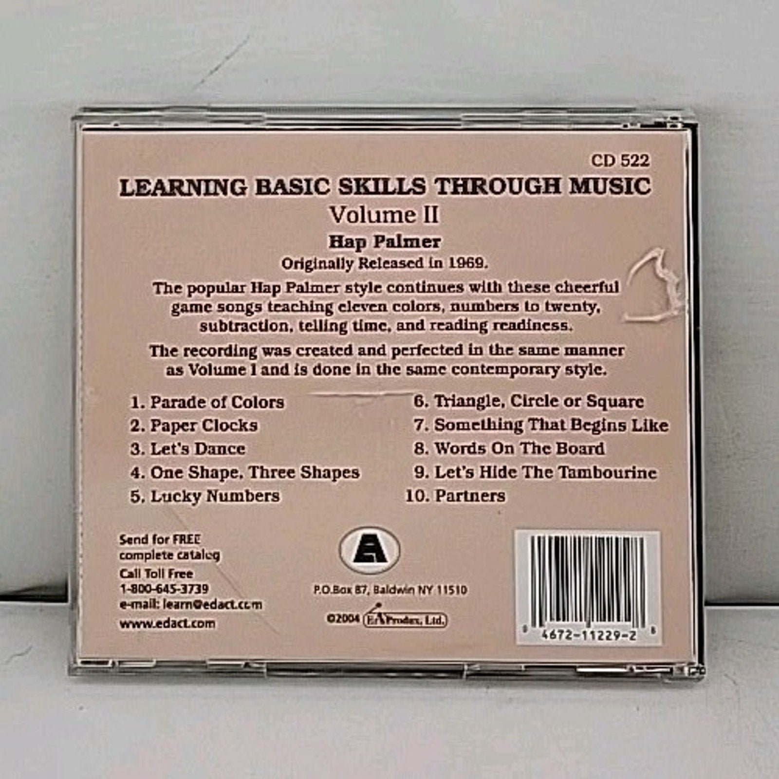 Learning Basic Skills Through Music-Vol. 2 by Palmer, Hap (CD, 1987)
