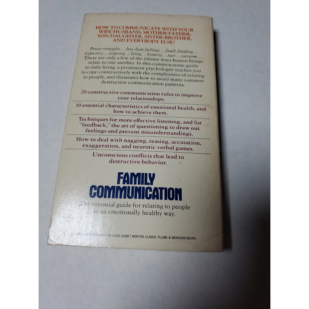 Family Communication by Sven Wahlroos (1995, Trade Paperback, Revised edition)
