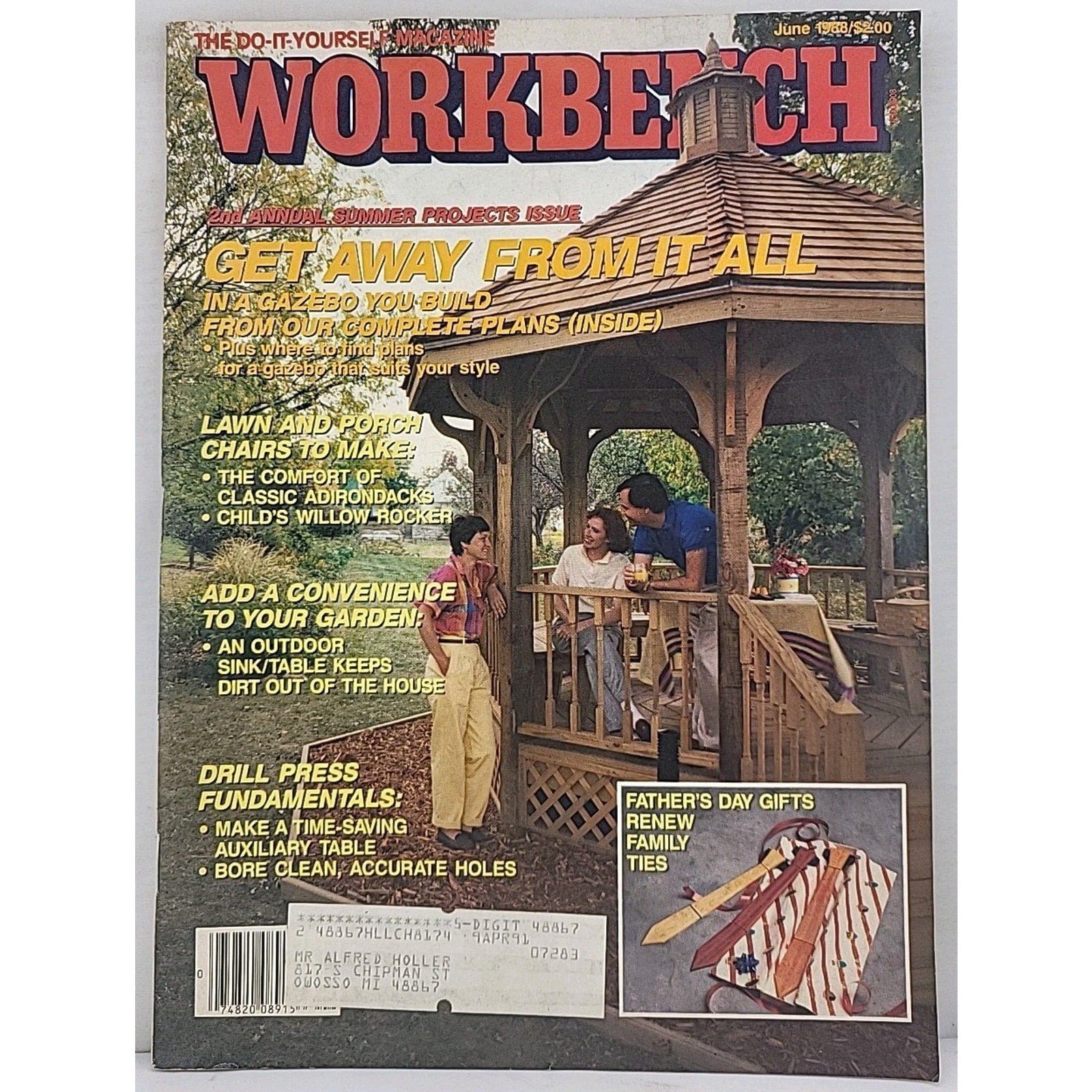 Workbench The Do-It-Yourself Magazine - June 1988 - Volume 44 Number 3