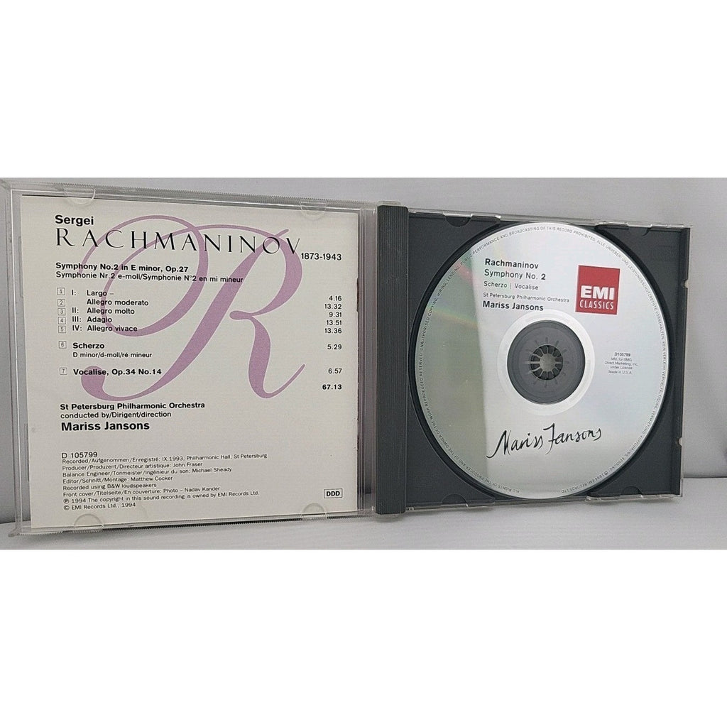 Rachmaninov: Symphony 2 by Rachmaninov / Jansons, Mariss (CD, 2018)