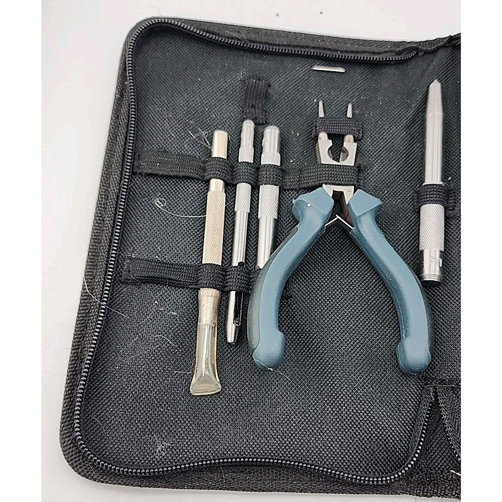 Stampin' Up CRAFTER'S TOOL KIT Zipper Broken *Missing Tools See Photos*