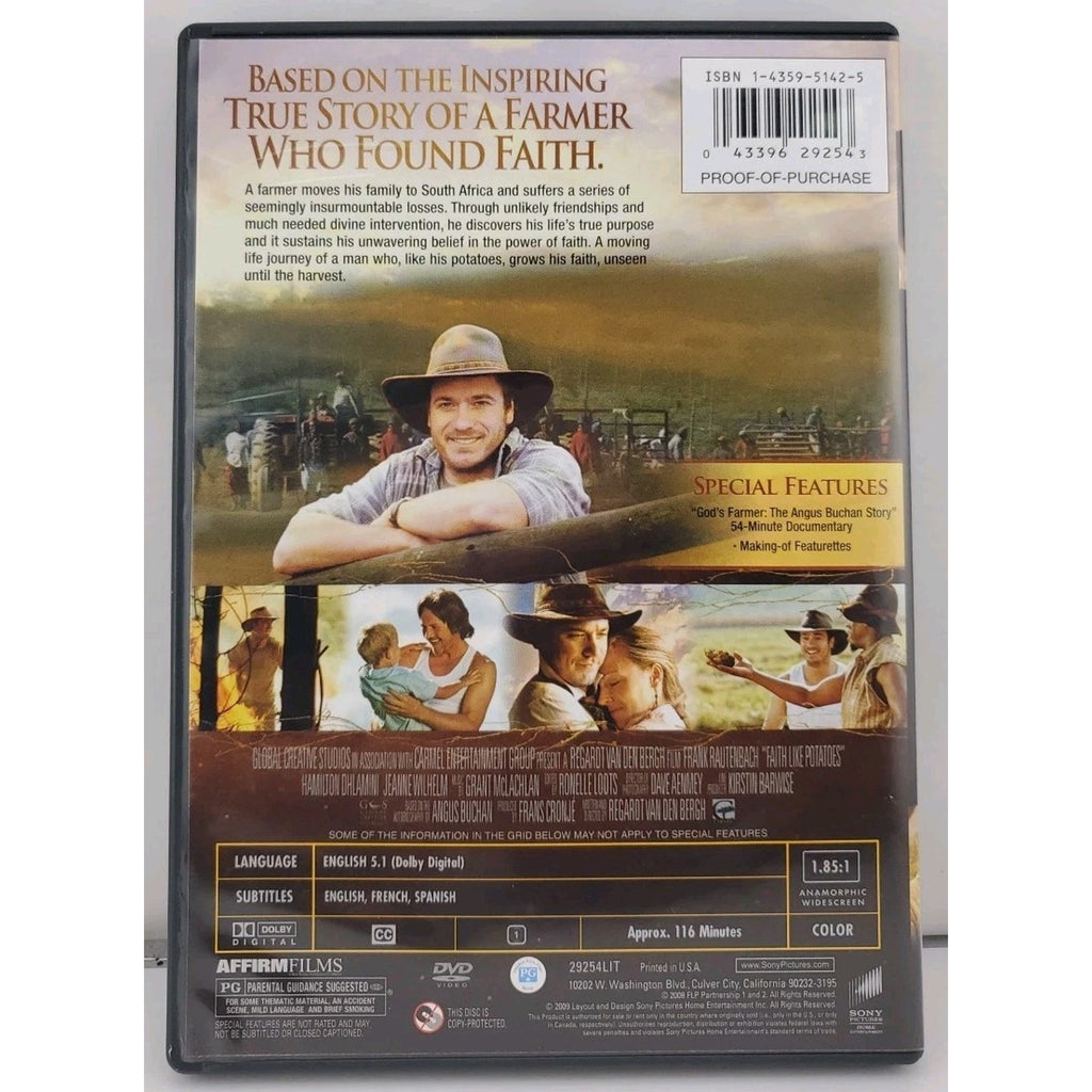 Faith like Potatoes (DVD, 2006)