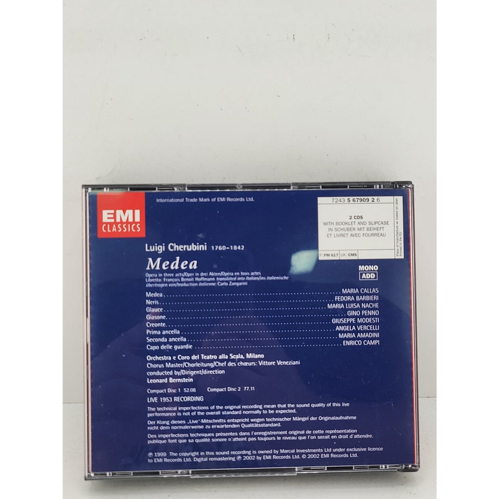 Medea-Comp Opera by Leonard Bernstein (CD, 2002)