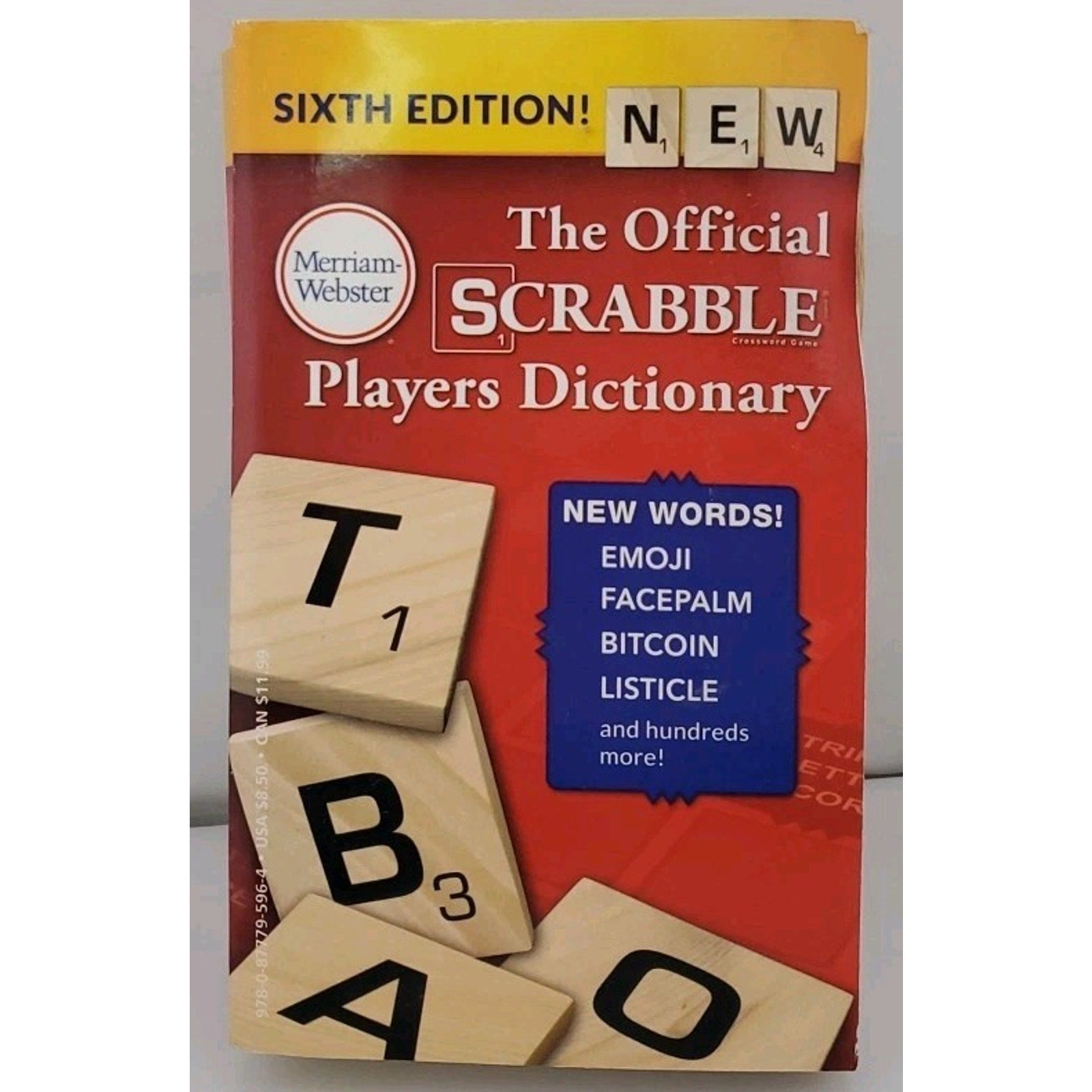 Official SCRABBLE Players Dictionary by Merriam-Webster (2018, Mass Market)