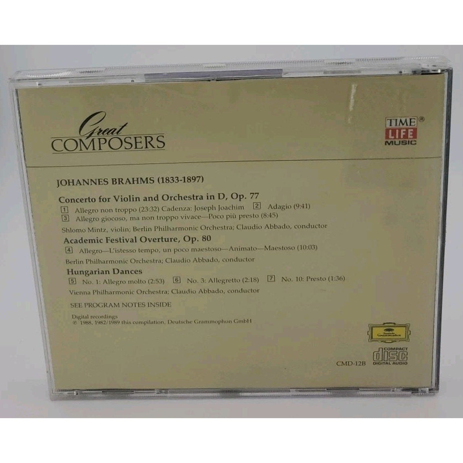 Great Composers Brahms (CD)