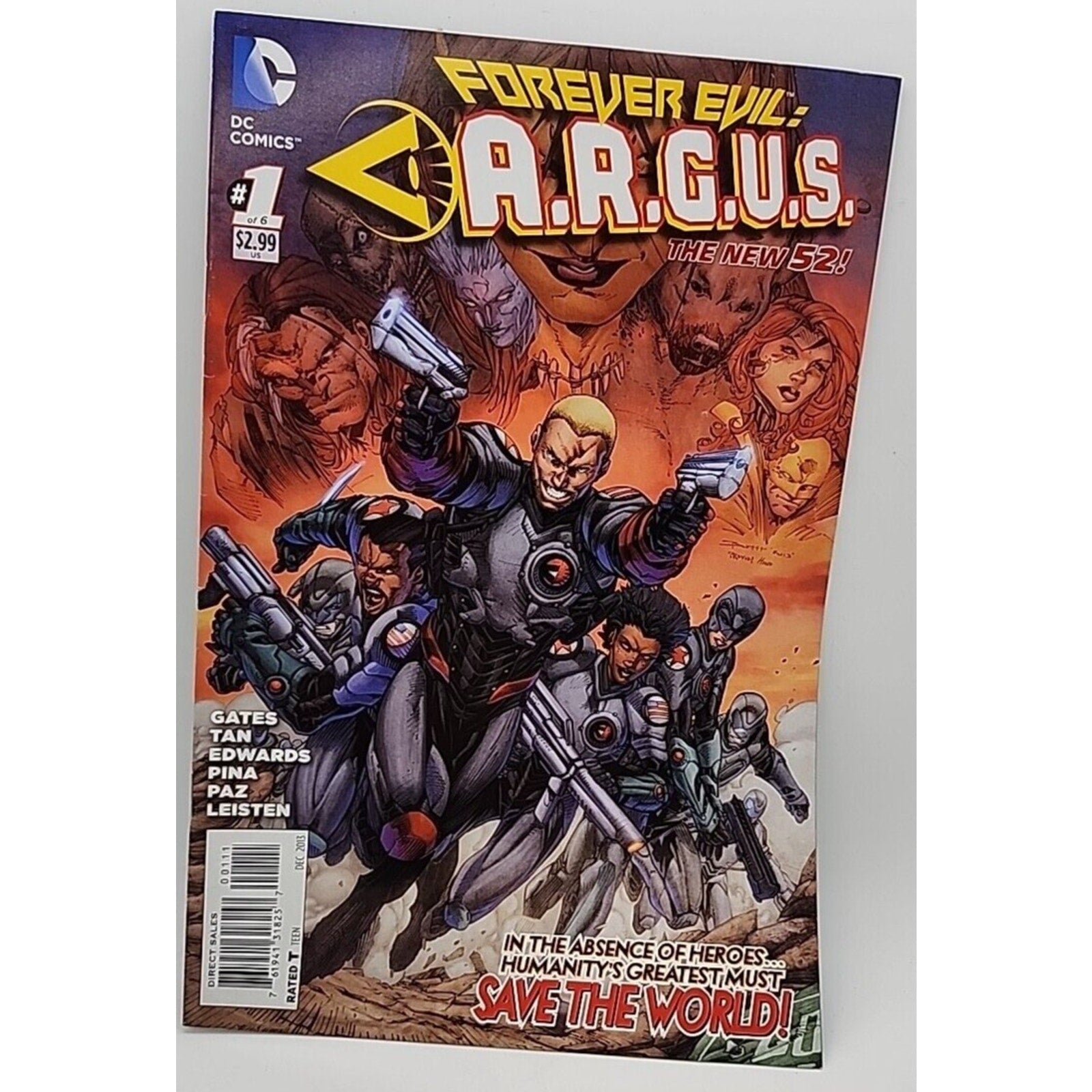 Forever Evil ARGUS The New 52 DC Comics #1 Modern Age December 2013 Comic Book