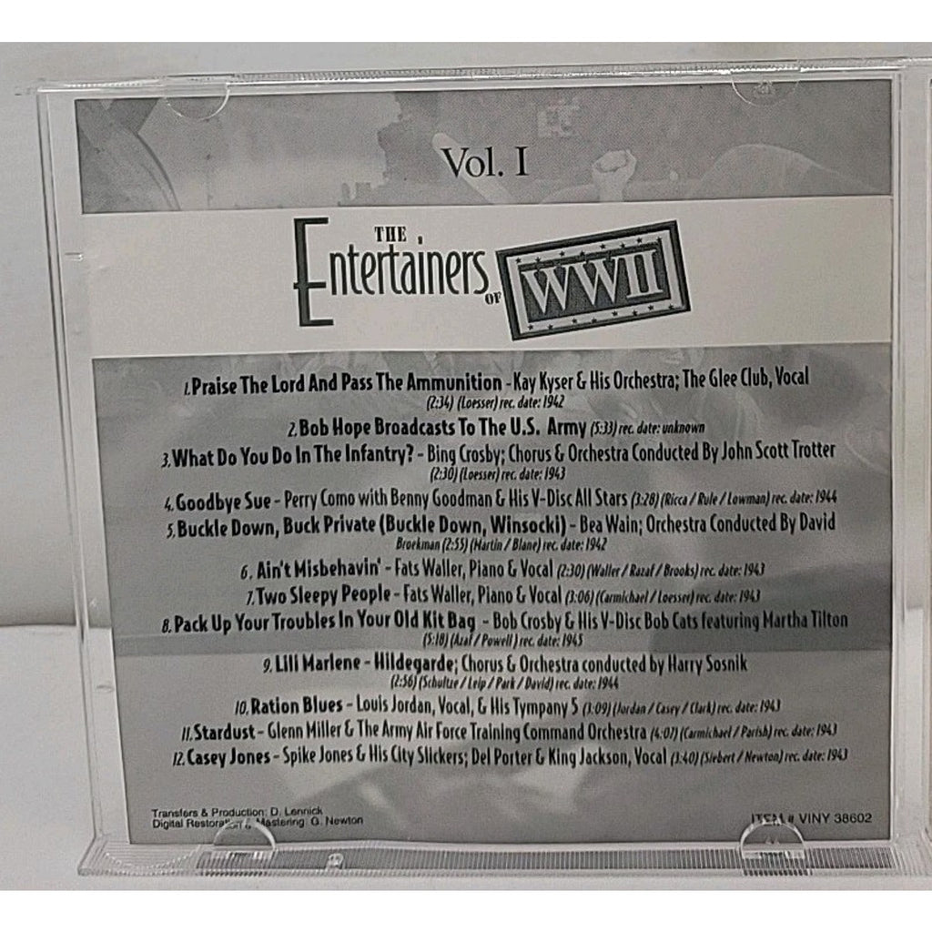 The Entertainers of WW 2 Volume 1 - Audio CD By Bing Crosby