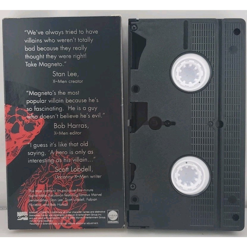 X-Men Creators Choice #2: Enter Magneto & Deadly Reunions Animated VHS Tape 1993