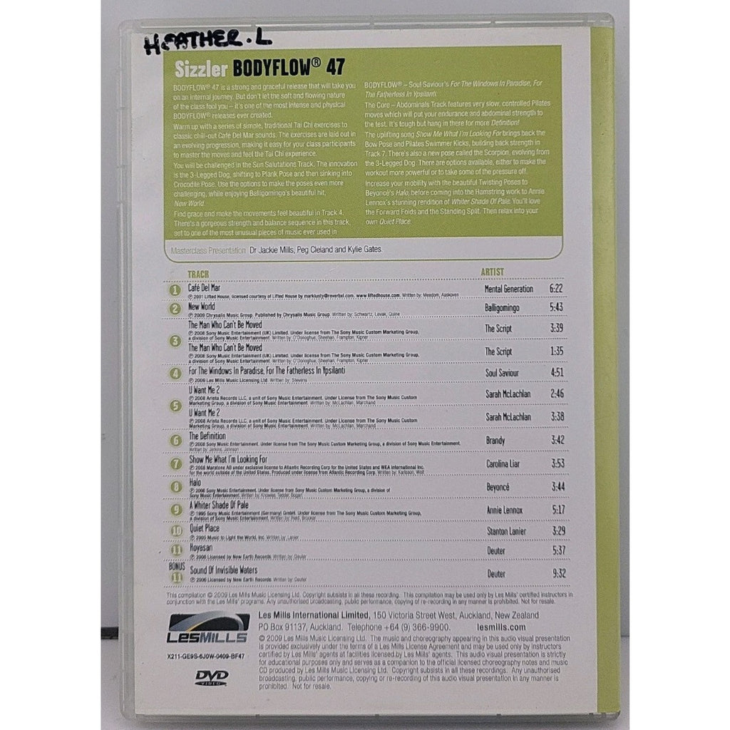 Les Mills Body Flow New Release 47 DVD