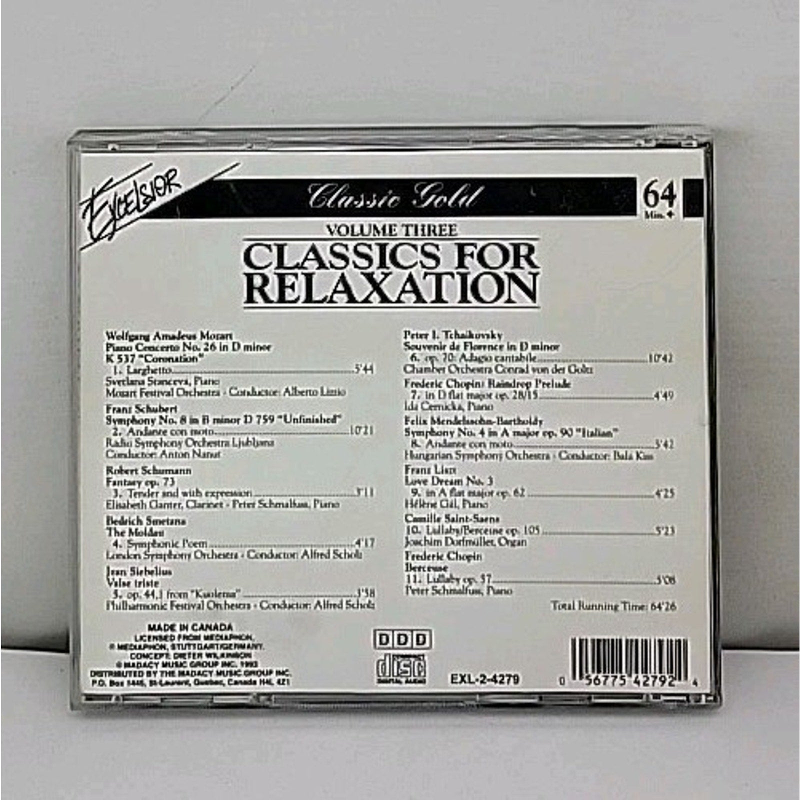 Excelsior Classic Gold Vol. 3 Classics For Relaxation CD Classical