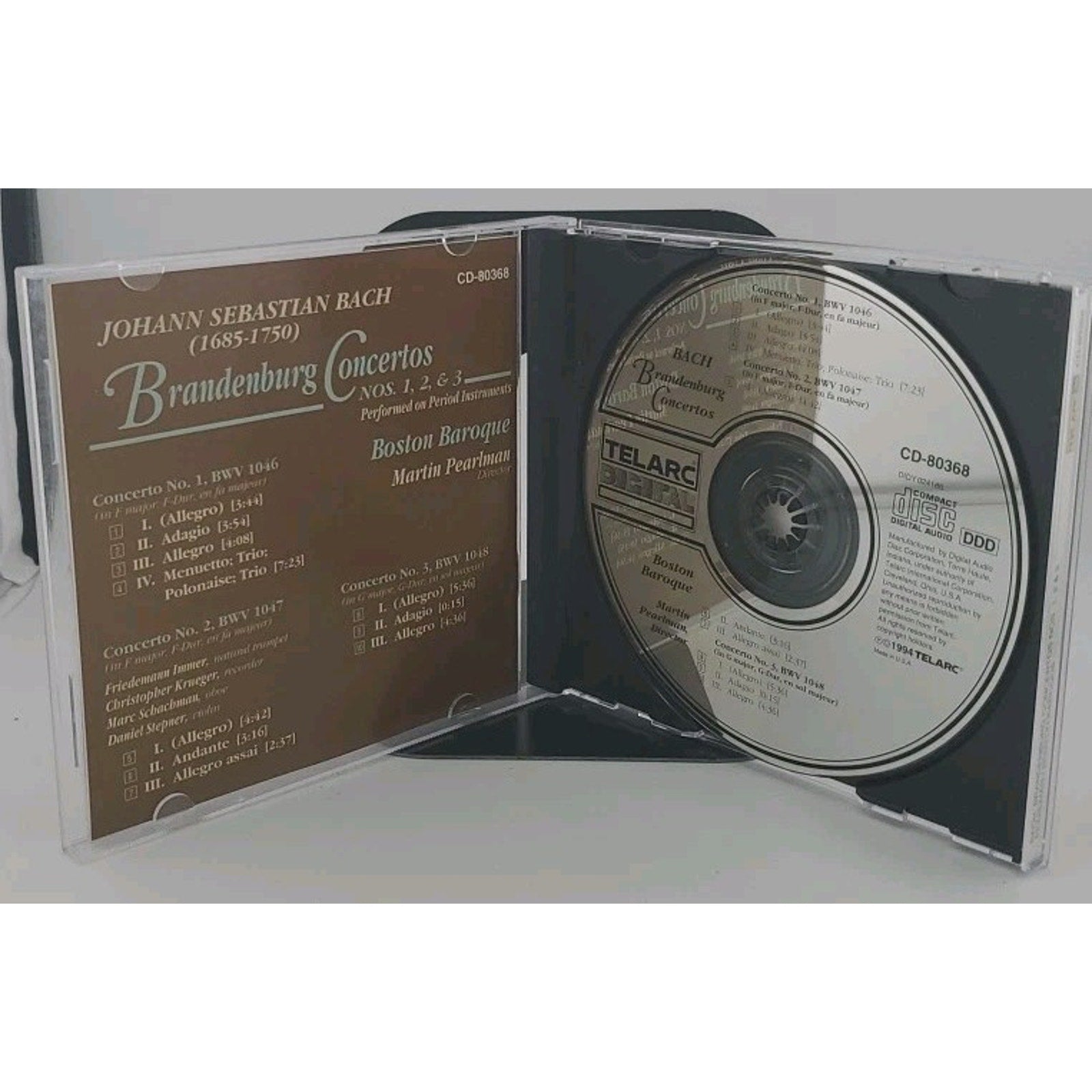 Bach: Brandenburg Concertos Nos. 1, 2, & 3 Music (CD)