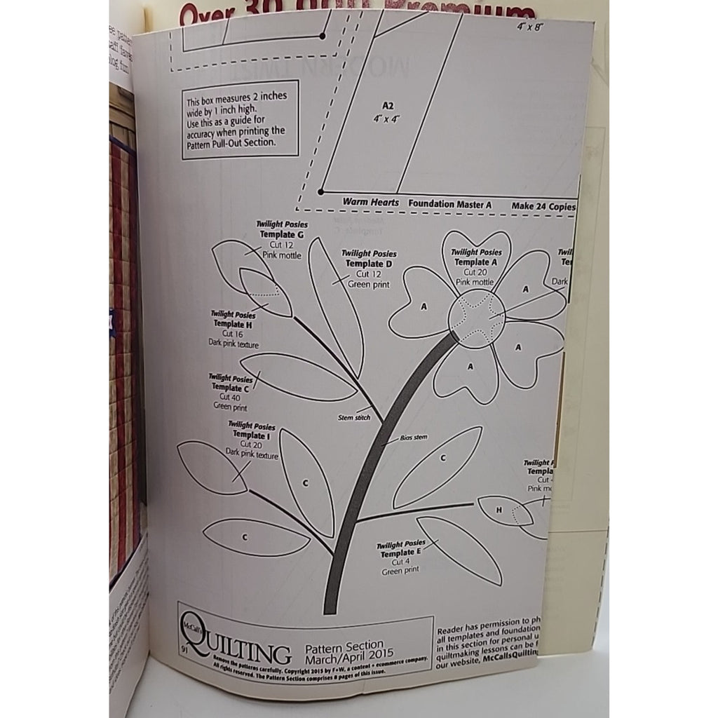 McCalls Quilting Magazine March 2015