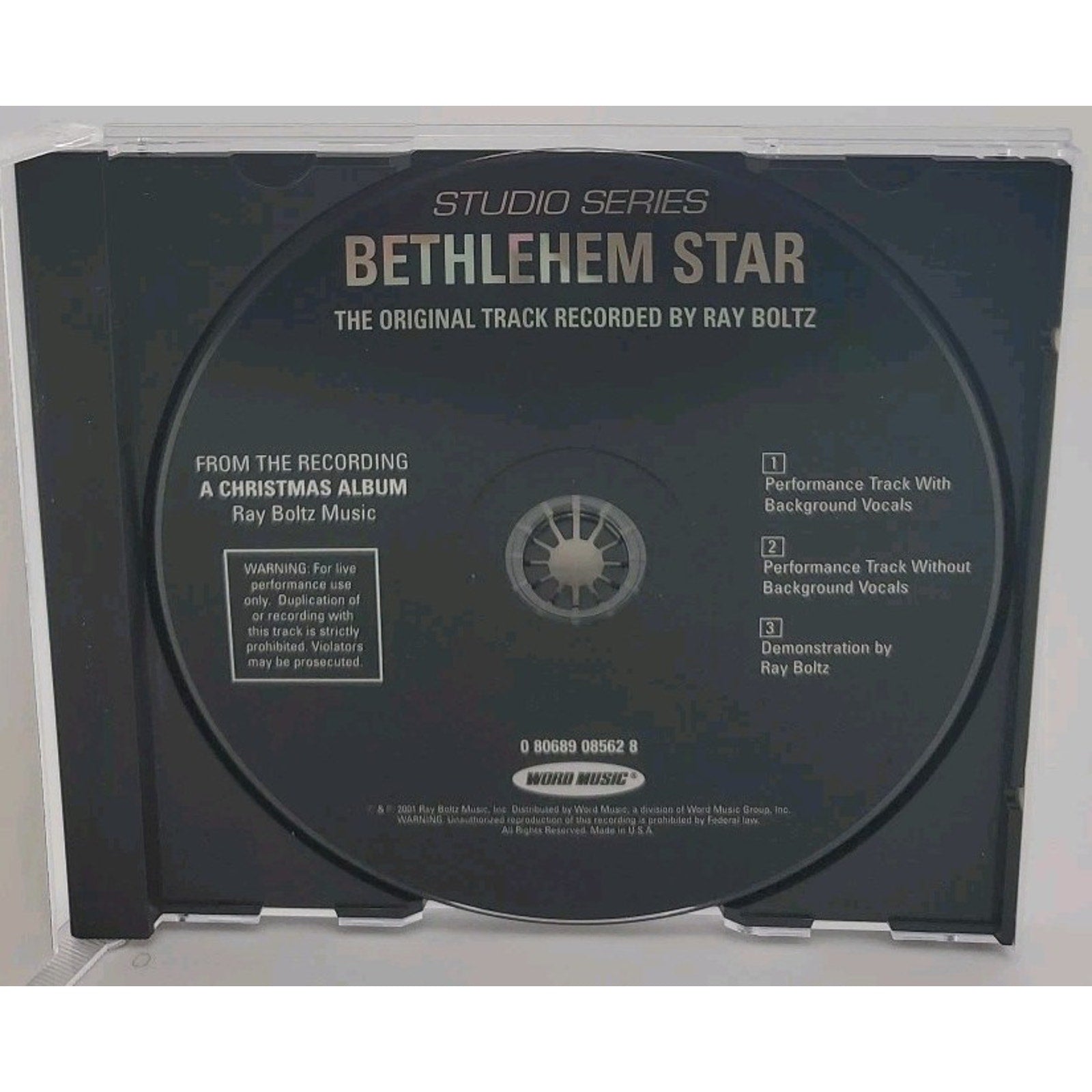 Bethlehem Star - Ray Boltz - Accompaniment Track (CD)