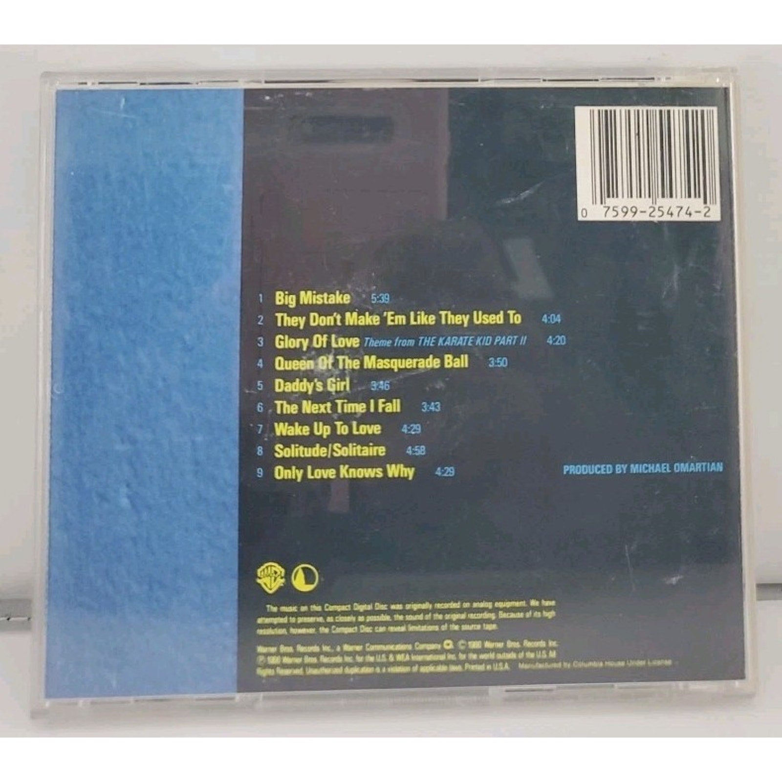Solitude/Solitaire by Peter Cetera (CD, 1987)