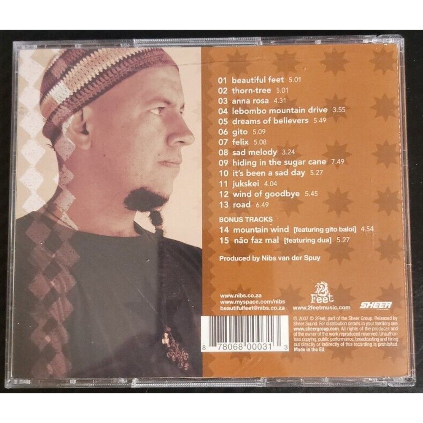 Beautiful Feet [ECD] by Nibs Van der Spuy (CD, Mar-2007, 2 Discs, Sheer Sound)
