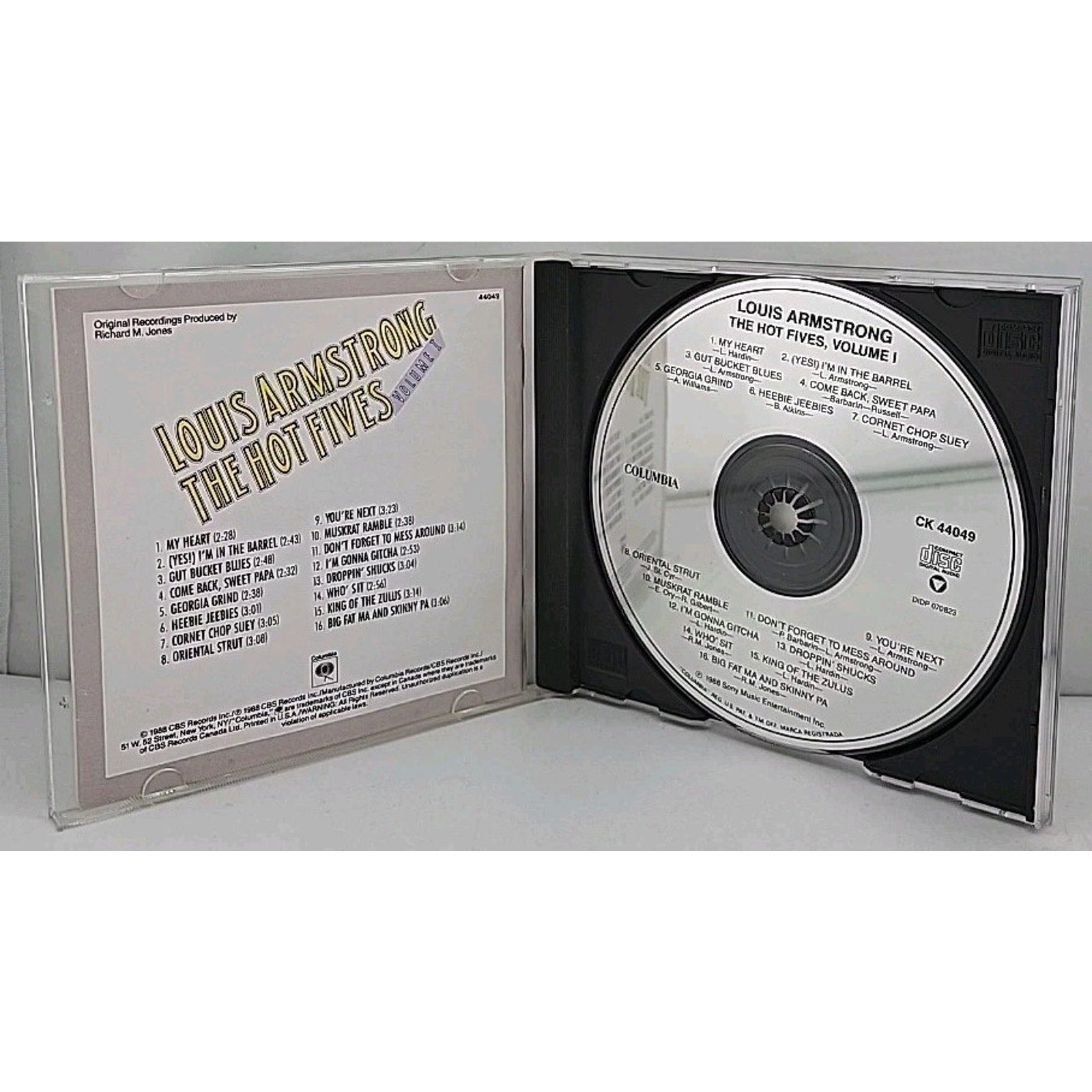 Hot Fives Vol. 1 by Louis Armstrong (CD, 1990)