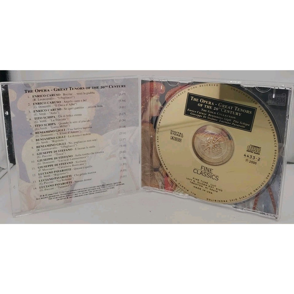 Opera: Great Tenors of the 20th Century by Various (CD, 2000)