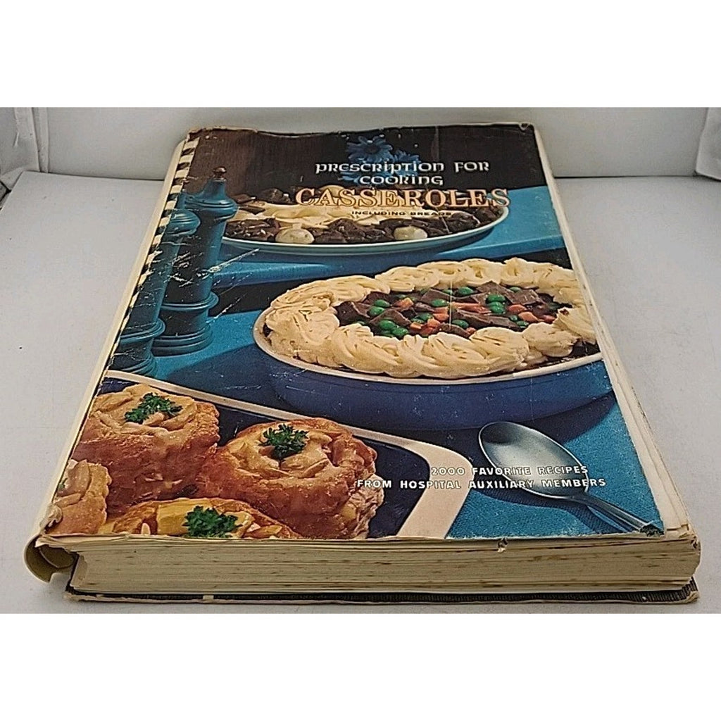 Cookbook Spiral Prescription For Cooking Casseroles 1968 Montgomery
