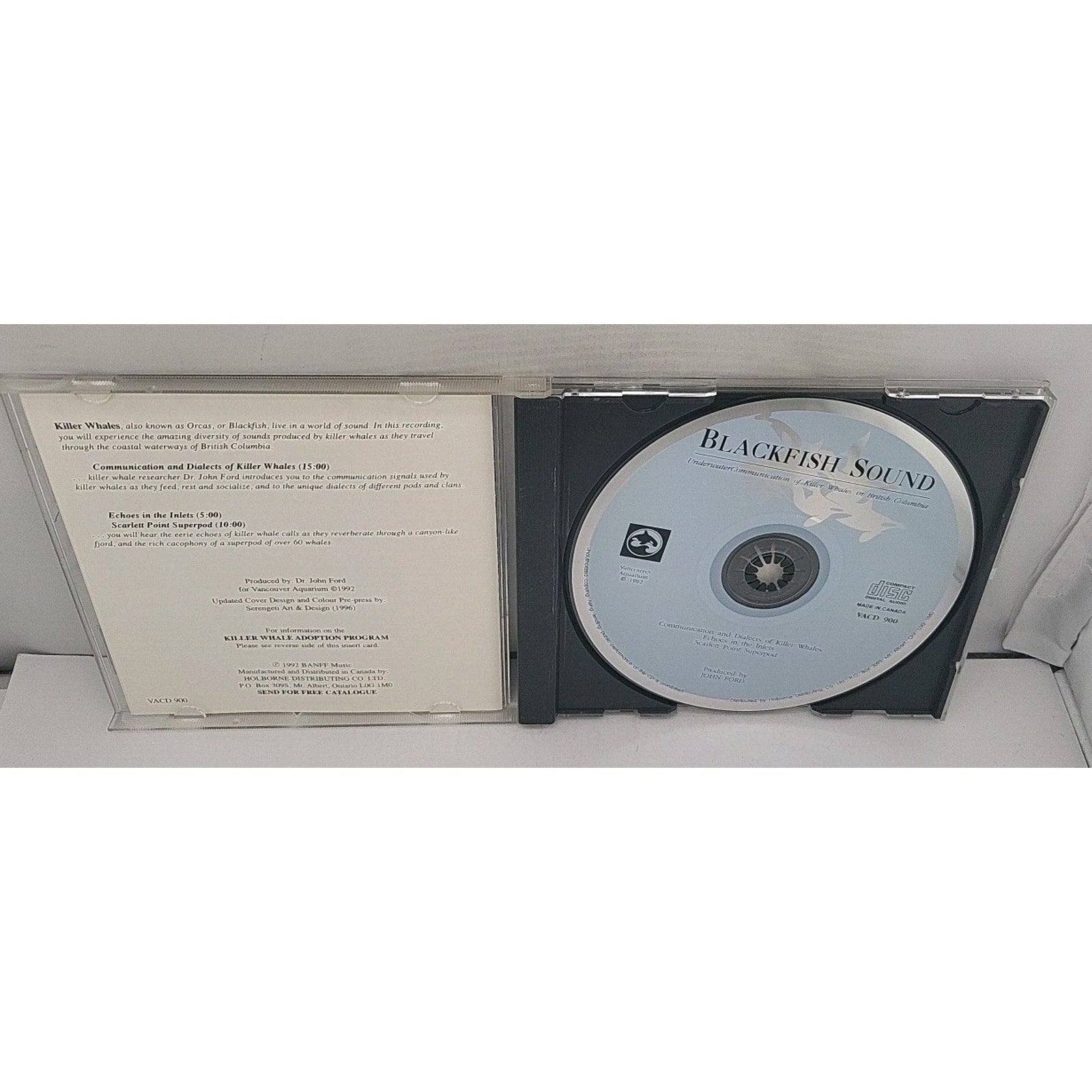 Blackfish Sound Underwater Communication Of Killer Whales - John Ford CD