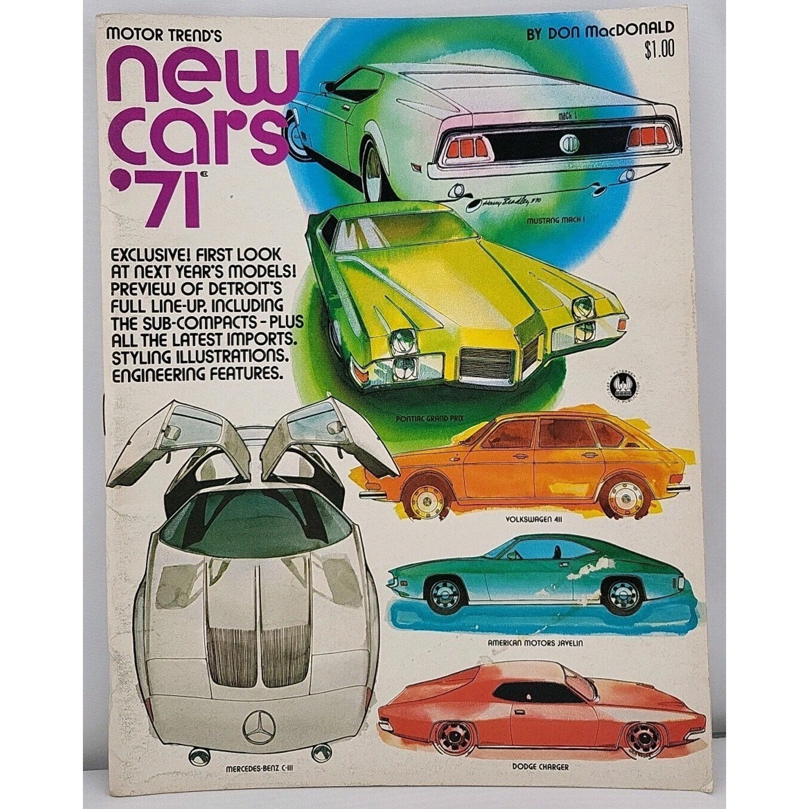 Motor Trend's New Cars '71 Magazine