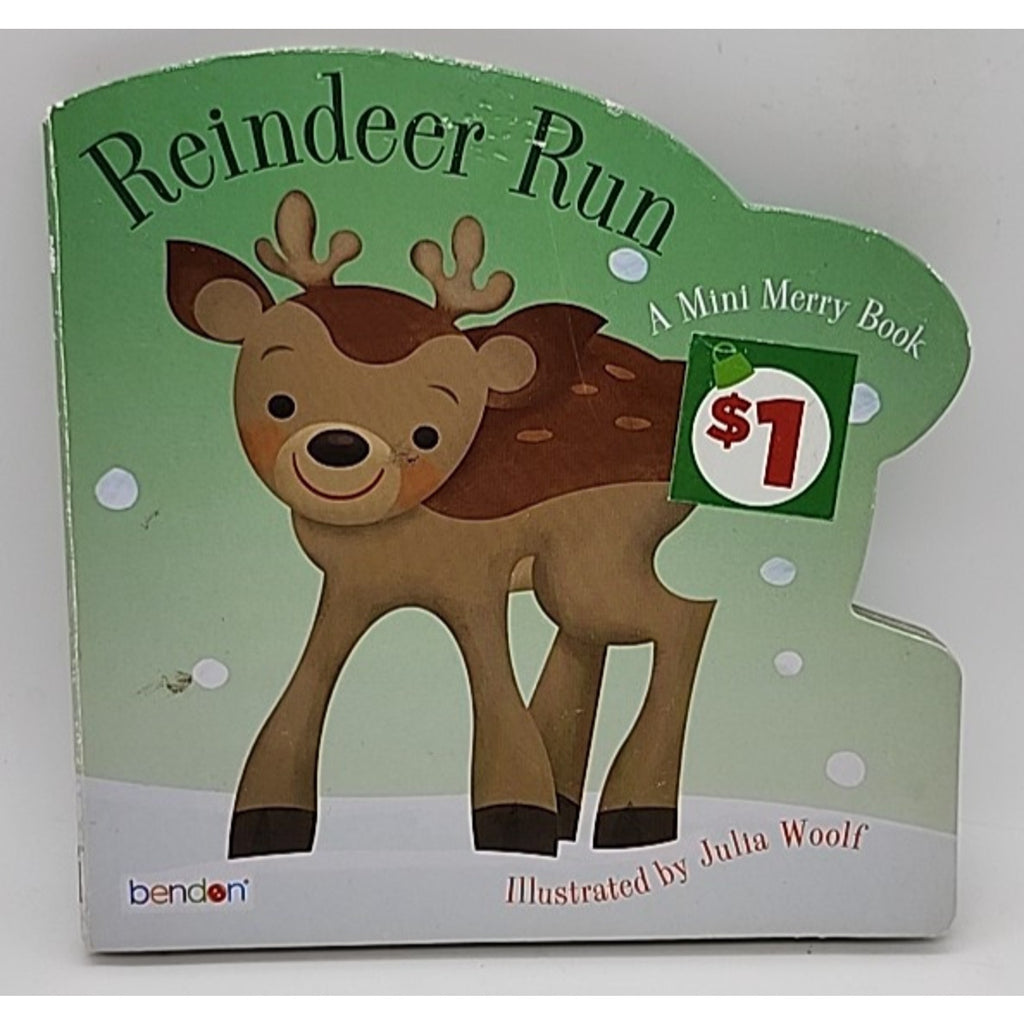 Reindeer Run by Julia Woolf (A Mini Merry Book) Board Book
