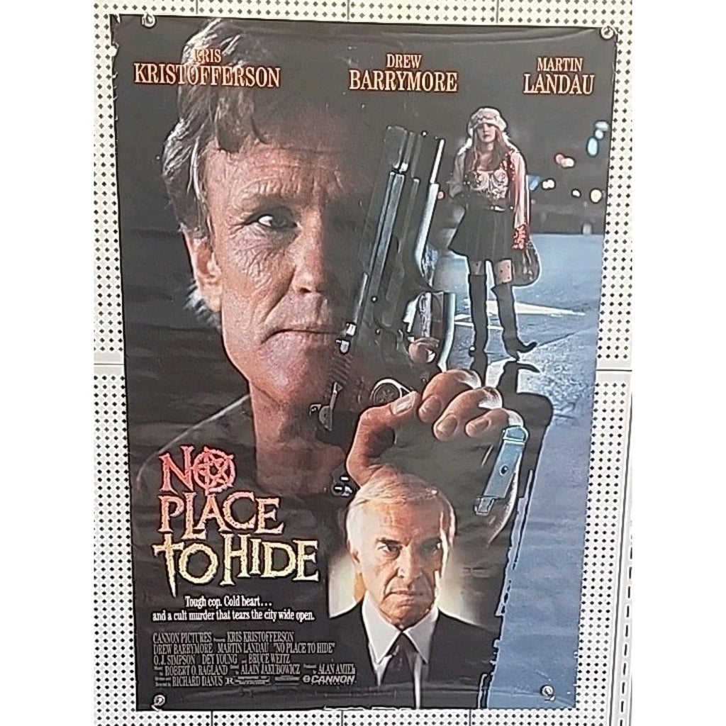 No Place to Hide Movie Poster -- Drew Barrymore- 40 X 27. Rolled