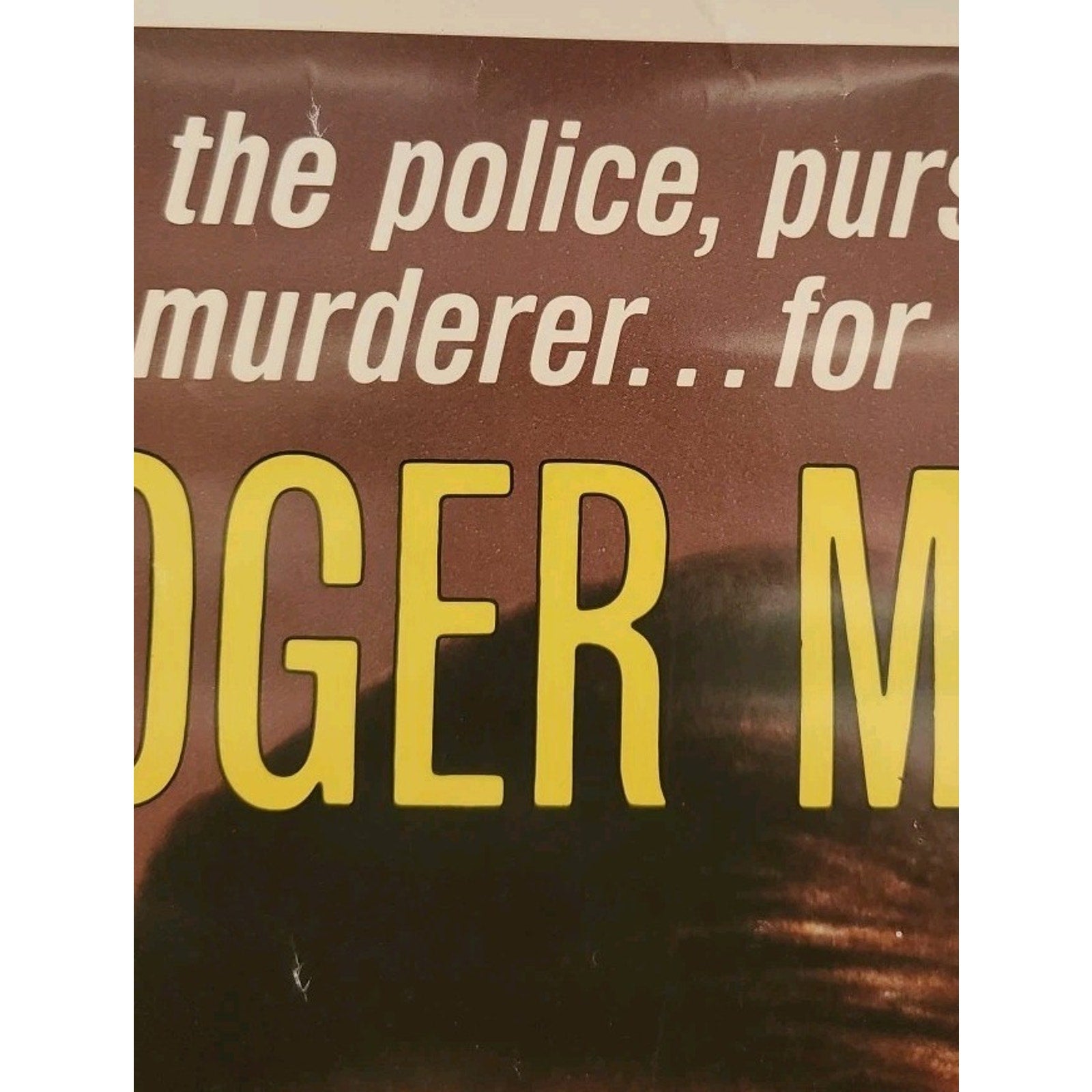 The Naked Face Movie Poster - Roger Moore - 41 x 27 - Rolled