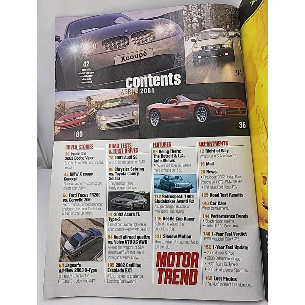 Motor Trend Magazine April 2001