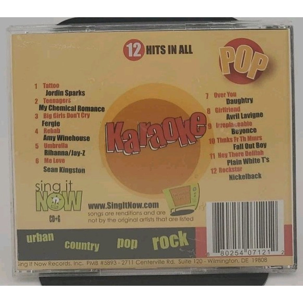 Sing It Now! Winter 2008 Pop Hits Karaoke CD