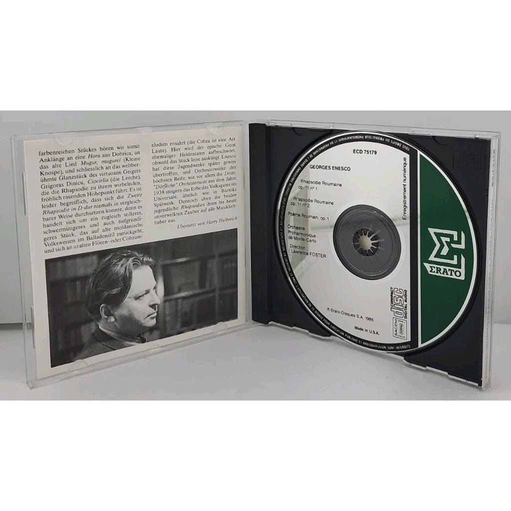 Enesco: Roumanian Poem, Rouman by Foster, Lawrence; Monte Carlo Philharmonic (CD