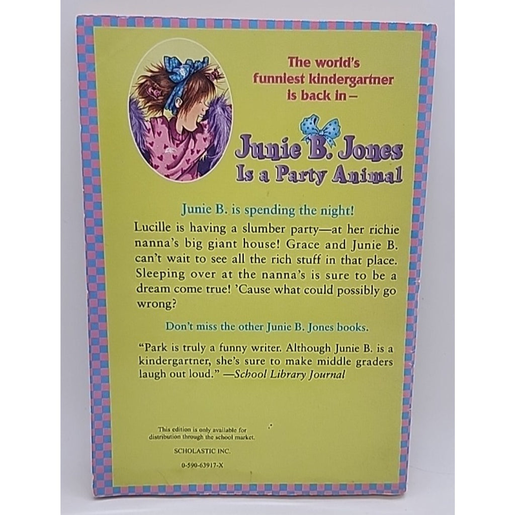 Junie B. Jones is a Party Animal by Barbara Park (1999, Trade Paperback)