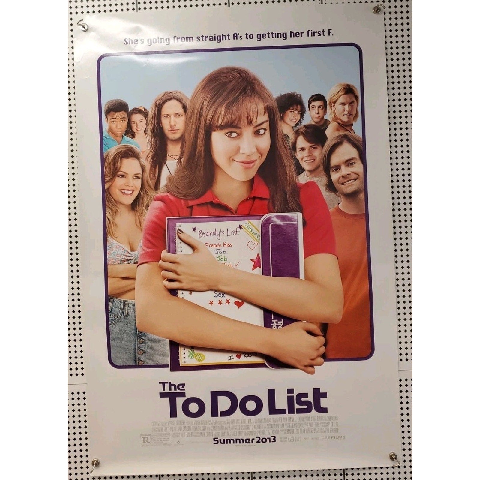 The To Do List (2013) - Original DS 2 Sided 27x40" US Movie Poster Aubrey Plaza