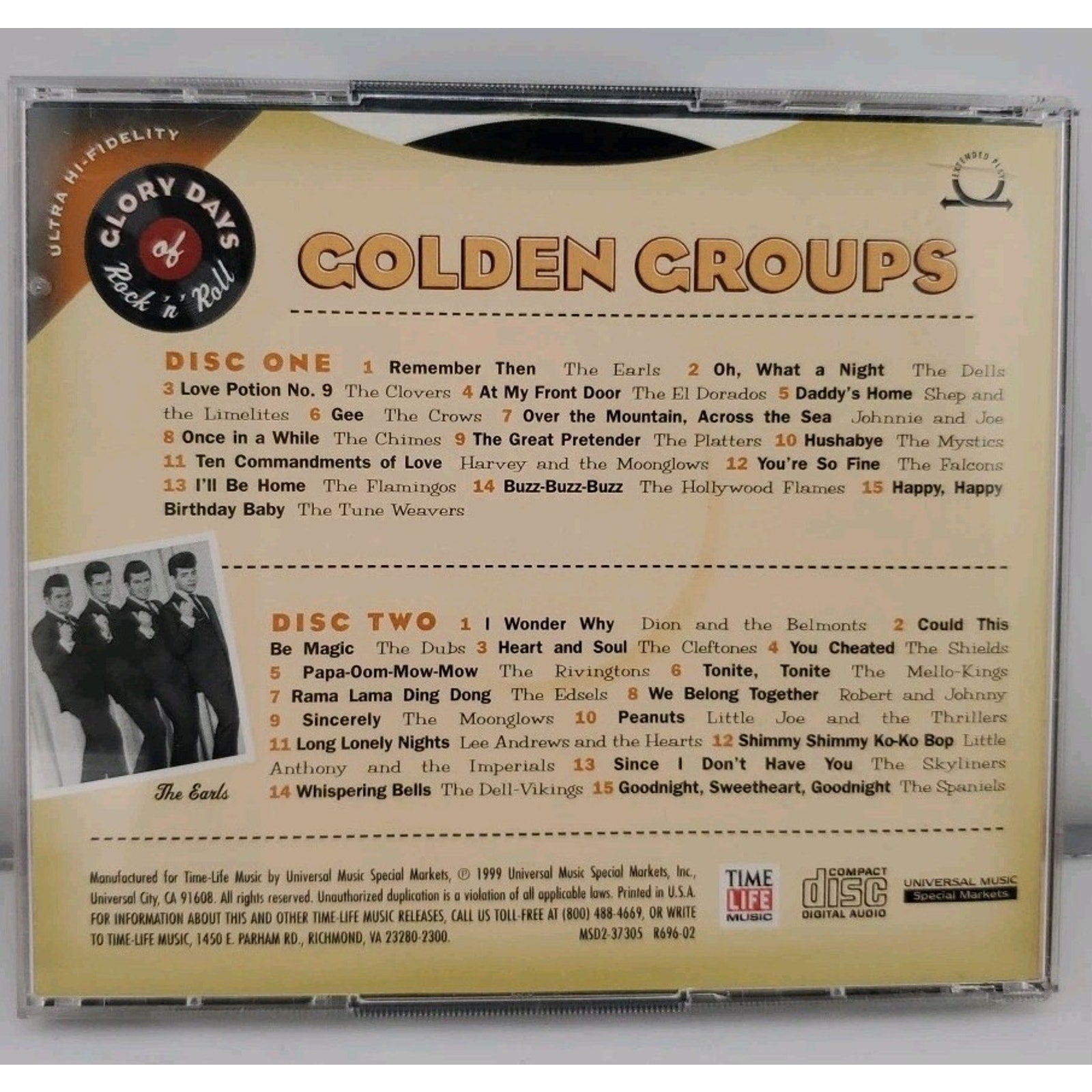 Glory Days Of Rock N Roll Golden Groups (CD)