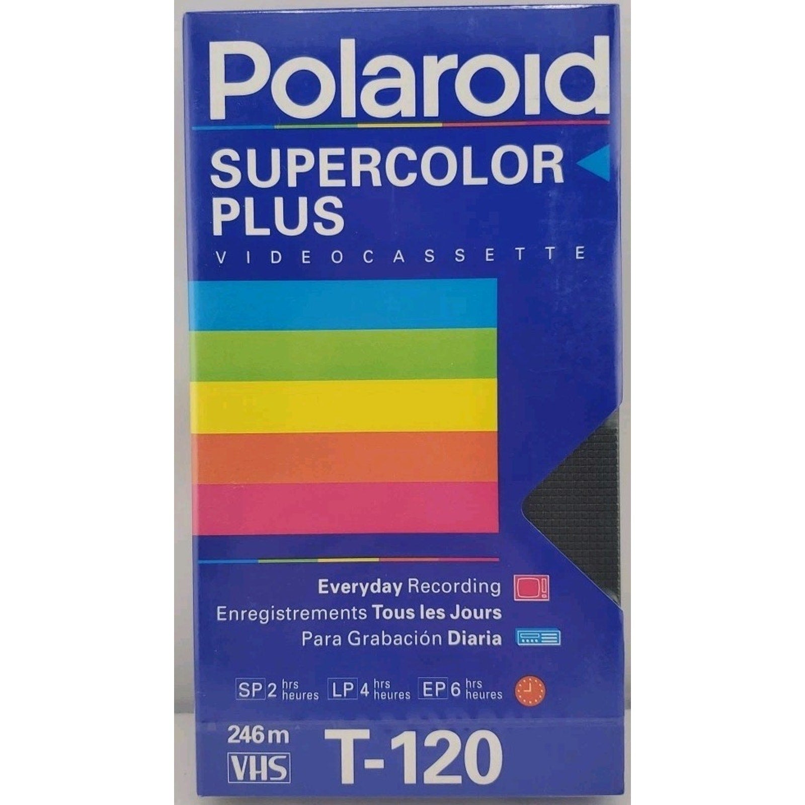 Polaroid Supercolor Plus BLANK VHS Video Cassette T-120 New & Sealed