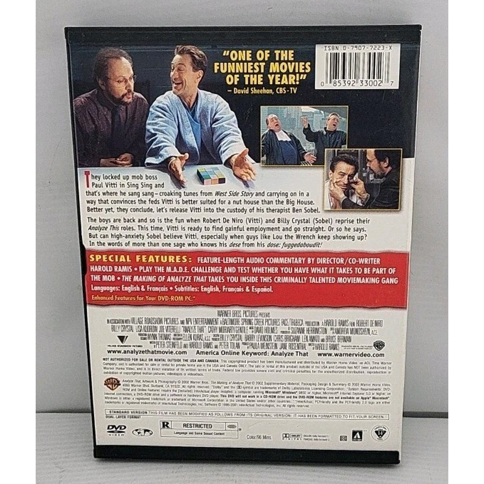 Analyze That (DVD, 2002,Fullscreen)