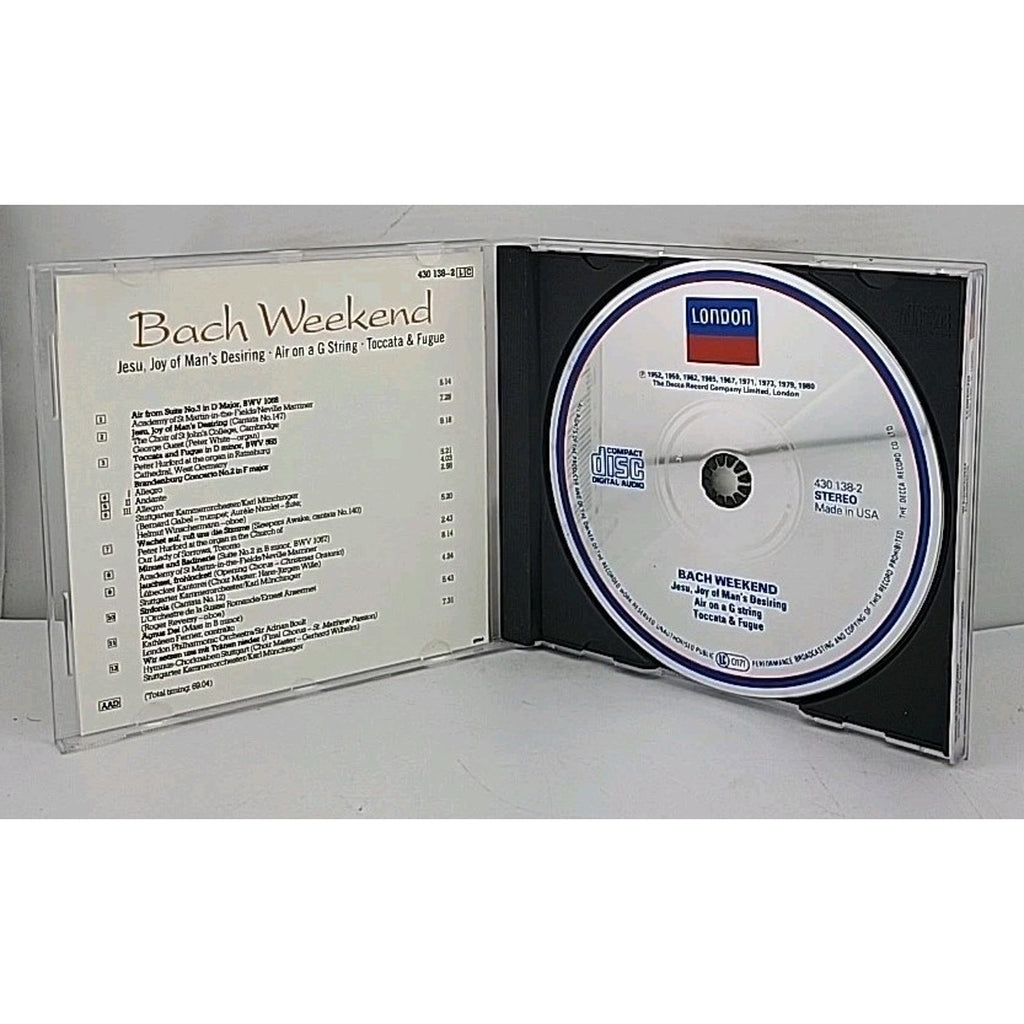 Bach Weekend - Audio CD, Jesu Joy Of Man's Desiring London Decca