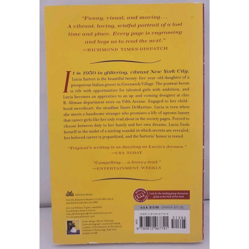 Lucia, Lucia : A Novel by Adriana Trigiani (2004, Trade Paperback)
