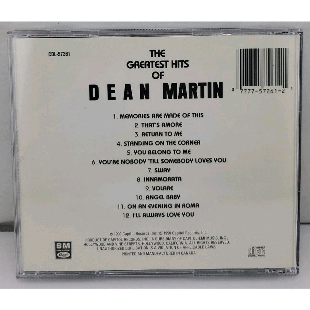 The Greatest Hits Of Dean Martin CD